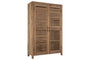 Ibo Reclaimed Wooden Slatted Cabinet – Natural - Large