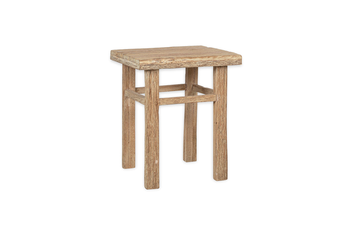 Ibo Reclaimed Wood Side Table - Natural