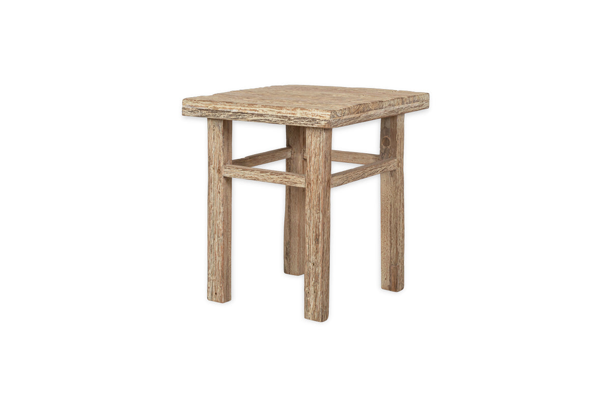 Ibo Reclaimed Wood Side Table - Natural