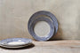 Indigo Drop Side Plate - Cream & Indigo