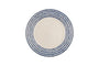 Indigo Drop Side Plate - Cream & Indigo