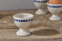 Indigo Drop Egg Cups - Cream & Indigo (Set of 2)