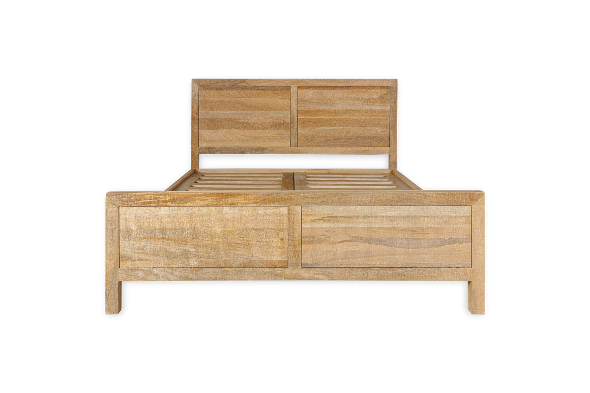 Indali Mango Wood Bed - Natural - King