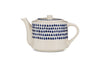 Indigo Drop Teapot - Cream & Indigo