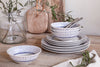 Iba Dinnerware Set - Indigo - (Set of 12)-nkuku