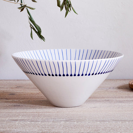 Iba Serving Bowl - Indigo-nkuku