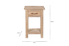 Ibo Reclaimed Wood Bedside Table - Natural-nkuku