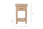 Ibo Reclaimed Wood Bedside Table - Natural-nkuku