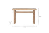 Ibo Reclaimed Wood Console Table - Natural- nkuku