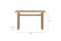 Ibo Reclaimed Wood Console Table - Natural- nkuku