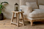 Ibo Reclaimed Wood Low Stool - Natural- nkuku