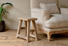 Ibo Reclaimed Wood Low Stool - Natural- nkuku