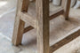 Ibo Reclaimed Wood Low Stool - Natural- nkuku