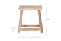 Ibo Reclaimed Wood Low Stool - Natural- nkuku