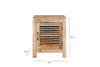 Ibo Reclaimed Wooden Slatted Cabinet – Natural - Small-nkuku