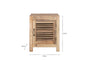 Ibo Reclaimed Wooden Slatted Cabinet – Natural - Small-nkuku