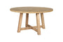 Indali Mango Wood Round Dining Table - Large-nkuku