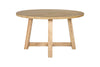 Indali Mango Wood Round Dining Table - Large-nkuku