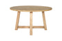 Indali Mango Wood Round Dining Table - Large-nkuku