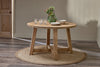 Indali Mango Wood Round Dining Table - Small-nkuku