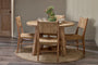 Indali Mango Wood Round Dining Table - Small-nkuku