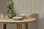 Indali Mango Wood Round Dining Table - Small-nkuku