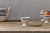 Indigo Drop Egg Cups - Cream & Indigo (Set of 2)-nkuku