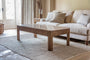 Ira Travertine & Mango Wood Coffee Table - Natural- nkuku