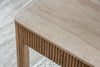 Ira Travertine & Mango Wood Coffee Table - Natural- nkuku