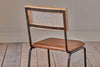 Iswa Leather & Cane Dining Chair - Tan-nkuku