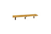 Japhali Mango Wood And Iron Shelf - Long-nkuku