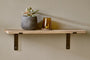 Japhali Mango Wood And Iron Shelf - Medium-nkuku