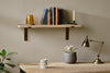 Japhali Mango Wood And Iron Shelf - Medium-nkuku