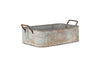 Japos Outdoor Planter Tray - Aged Zinc-nkuku