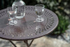 Jeavika Iron Outdoor Bistro Table - Black-nkuku