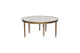 Jiya Iron & Glass Nested Coffee Tables - Brass- nkuku