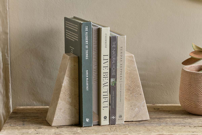 Juda Marble Bookends - Grey