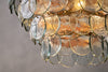 Kagitha Recycled Glass Statement Chandelier - Antique Brass & Clear