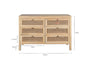 Kanz Mango Wood Chest Of Drawers - Natural