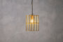 Kirindi Glass Panel Pendant - Antique Brass