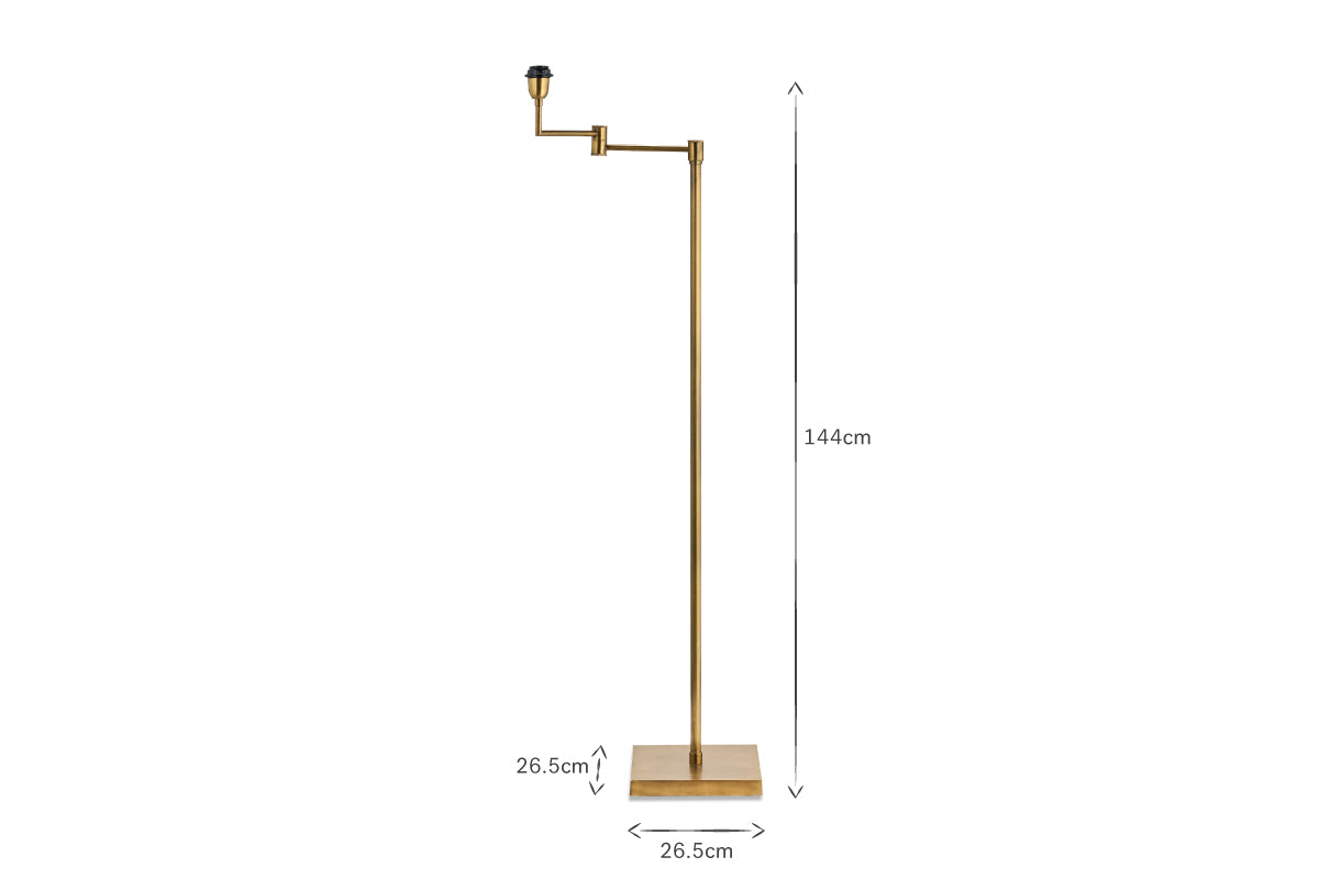 Kara Floor Lamp - Brass