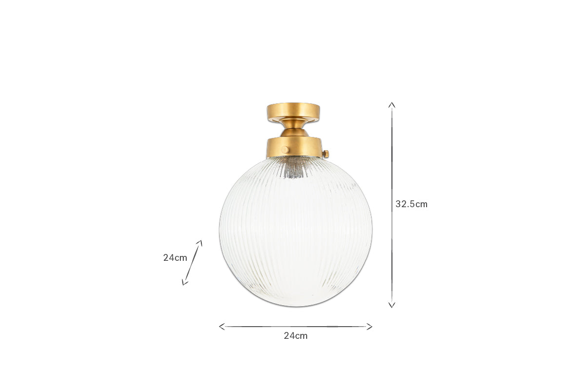 Konnie Bathroom Ceiling Light - Clear