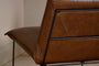 Kashvi Oversized Leather Lounger - Chocolate Brown