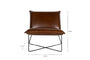 Kashvi Oversized Leather Lounger - Chocolate Brown