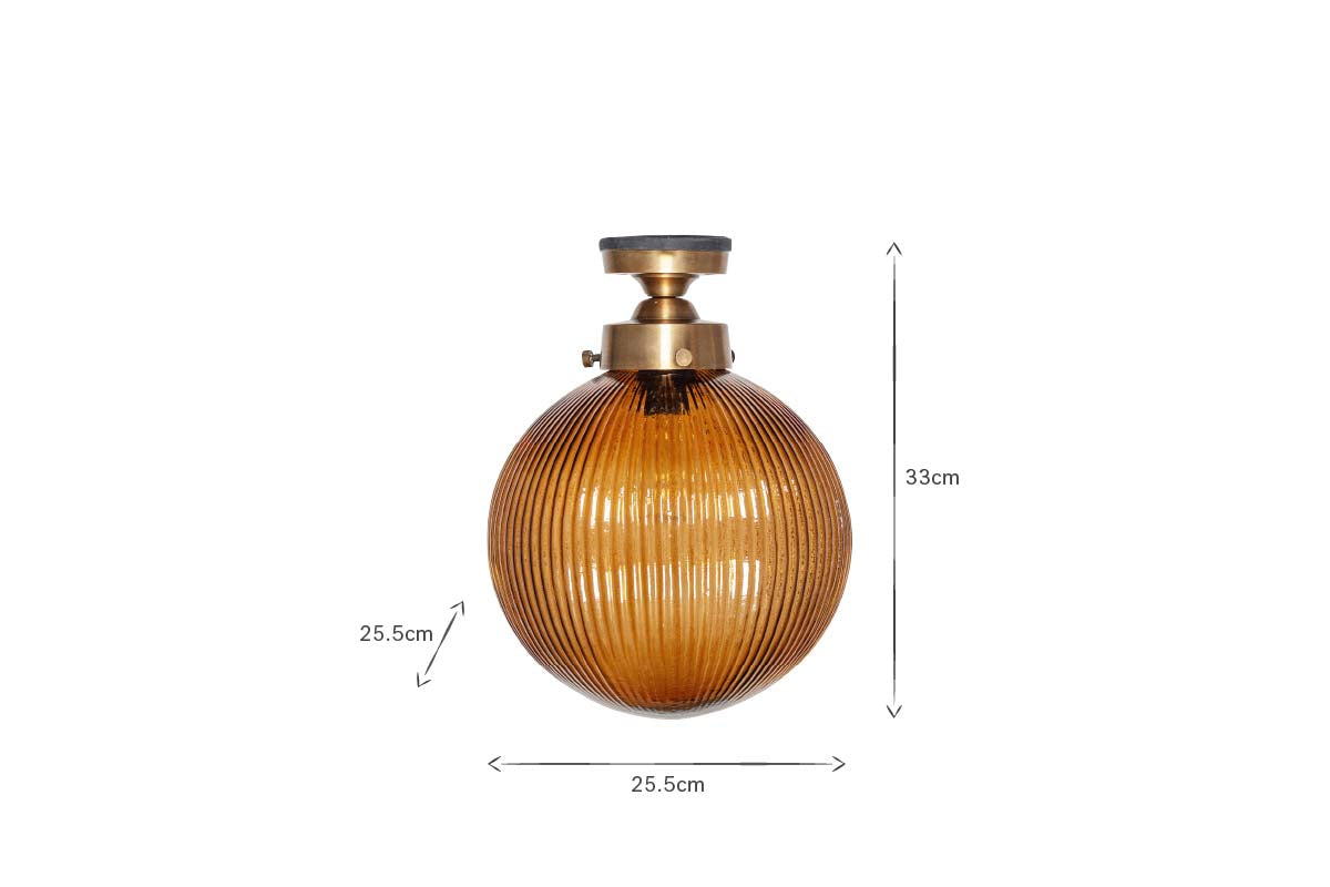 Konnie Bathroom Ceiling Light - Amber