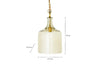 Kalsi Recycled Glass Pendant Light - Lustre - Small