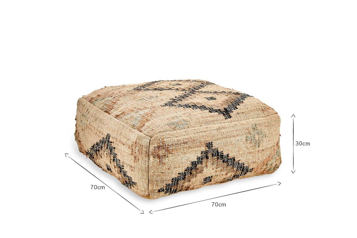 Kesu Kilim Pouf - Large