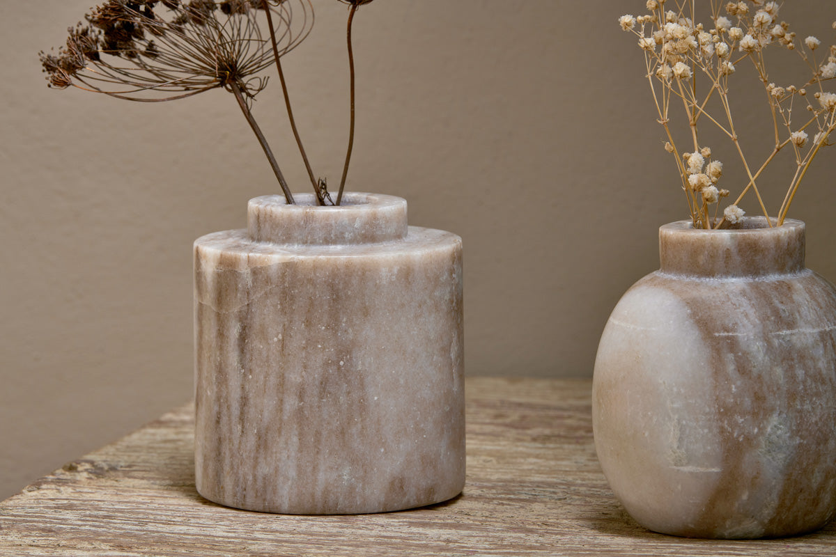 Khari Marble Vase - Grey