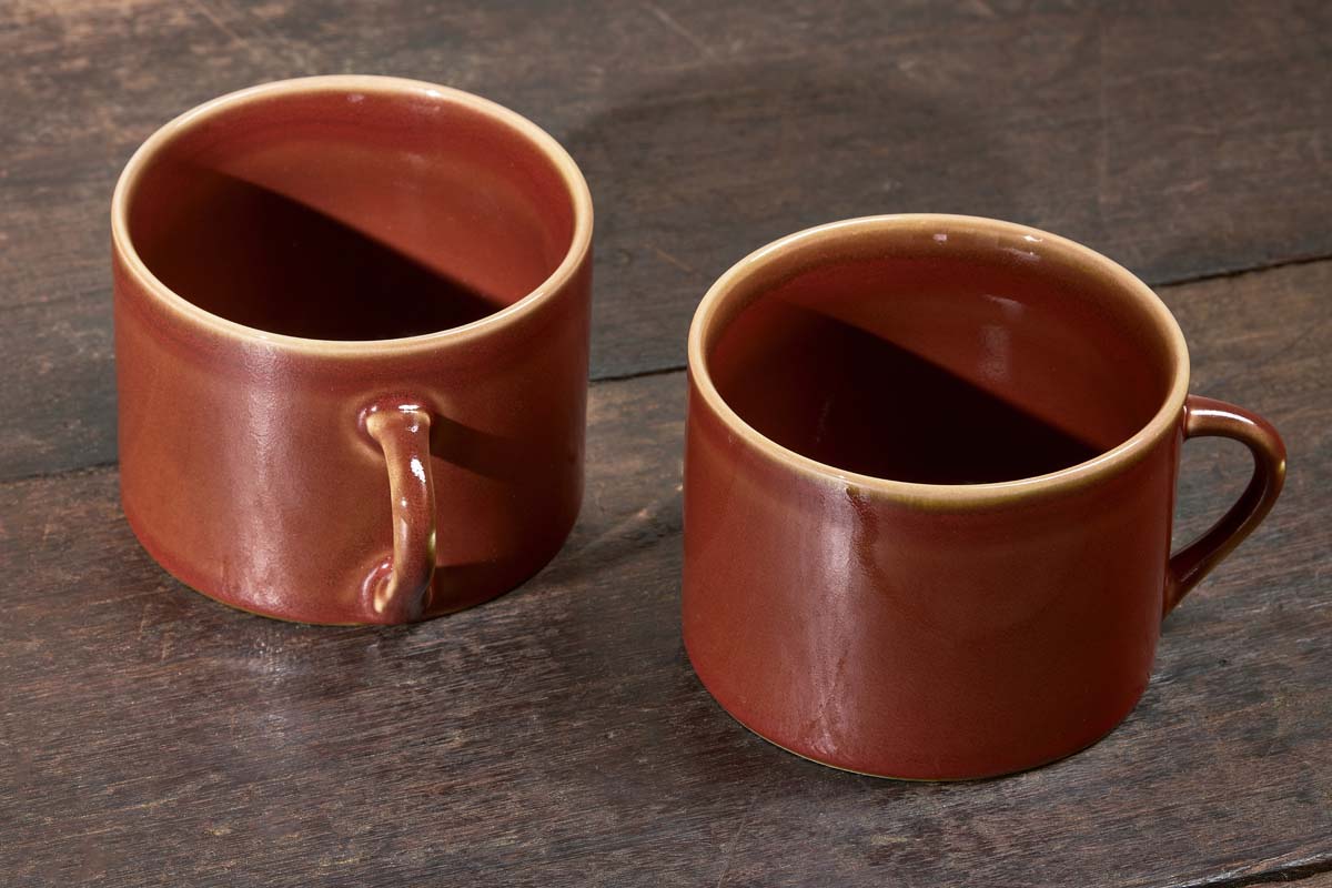 Kalini Mugs - Amber - Large (Set of 2)-nkuku