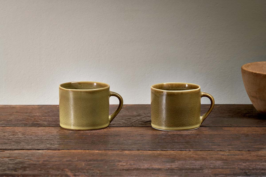 Kalini Mugs - Green - Small (Set of 2)-nkuku